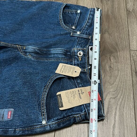 Levi’s Silver Tab 94 Baggy Mid Rise Straight Leg Blue Jeans Size 30 - Picture 7 of 13